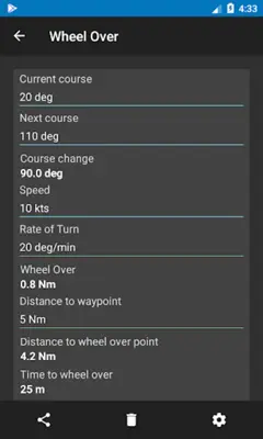 Nautical Calculator android App screenshot 18