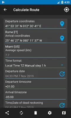 Nautical Calculator android App screenshot 20