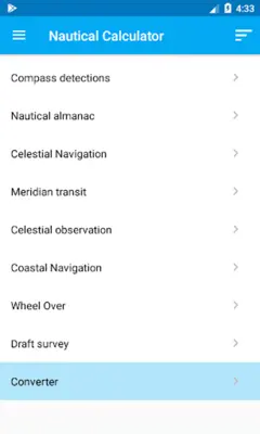 Nautical Calculator android App screenshot 23