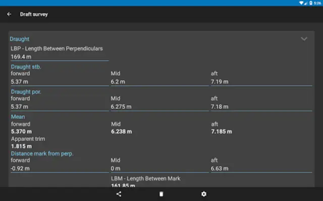 Nautical Calculator android App screenshot 2