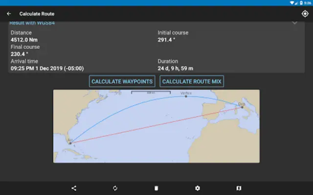 Nautical Calculator android App screenshot 4