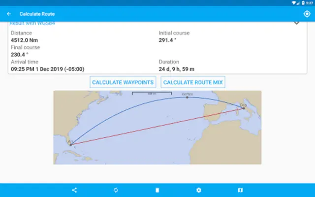 Nautical Calculator android App screenshot 5