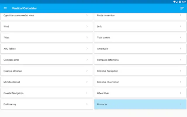 Nautical Calculator android App screenshot 7